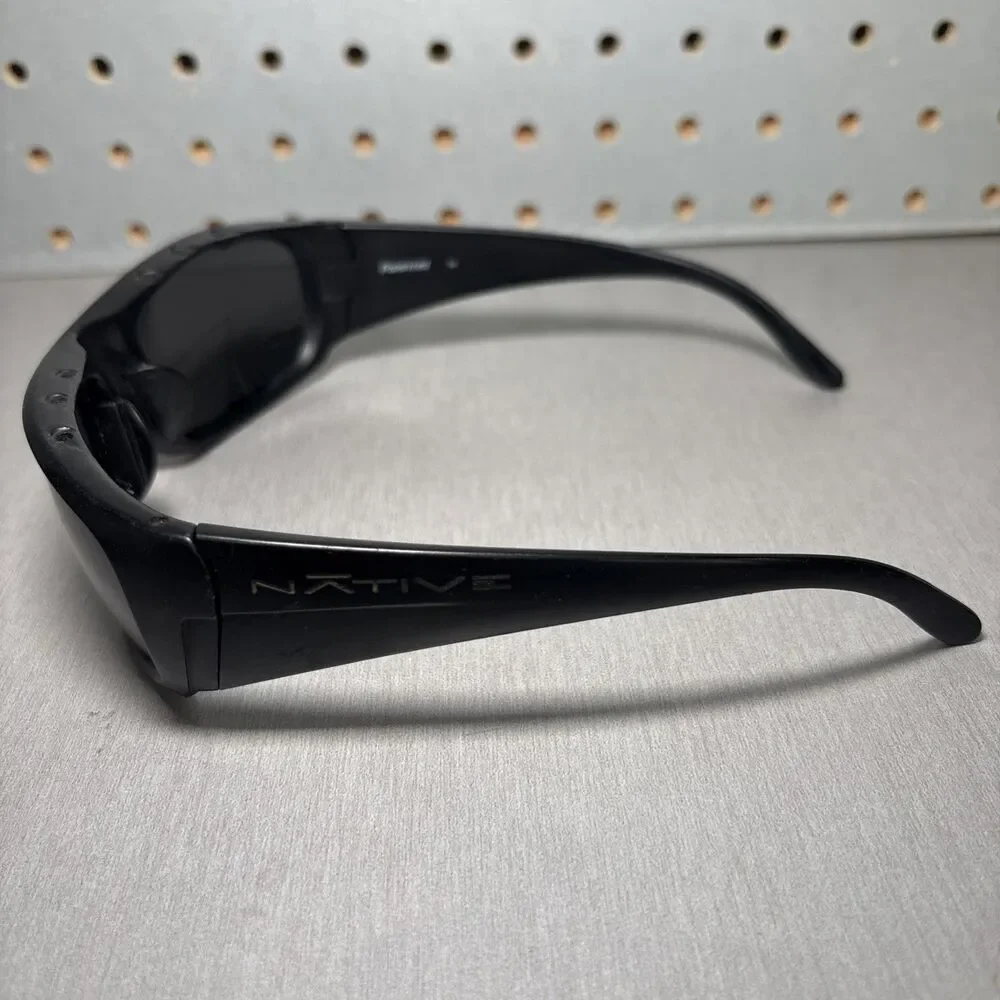 Native Sunglasses Throttle Asphalt Eyewear Black Polarized Wrap FRAMES ONLY